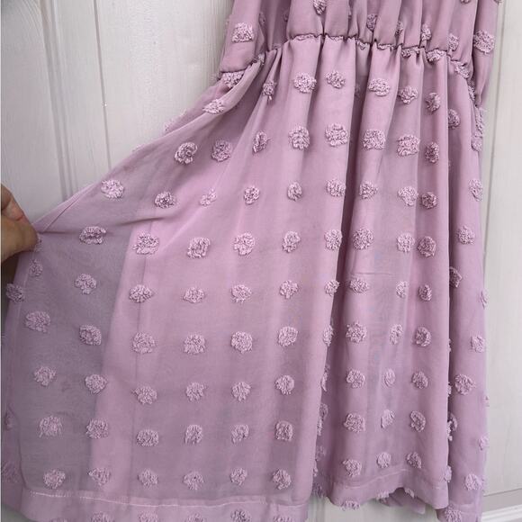 Purple Halter Mini Sundress for Wedding Guest - Picture 4 of 9